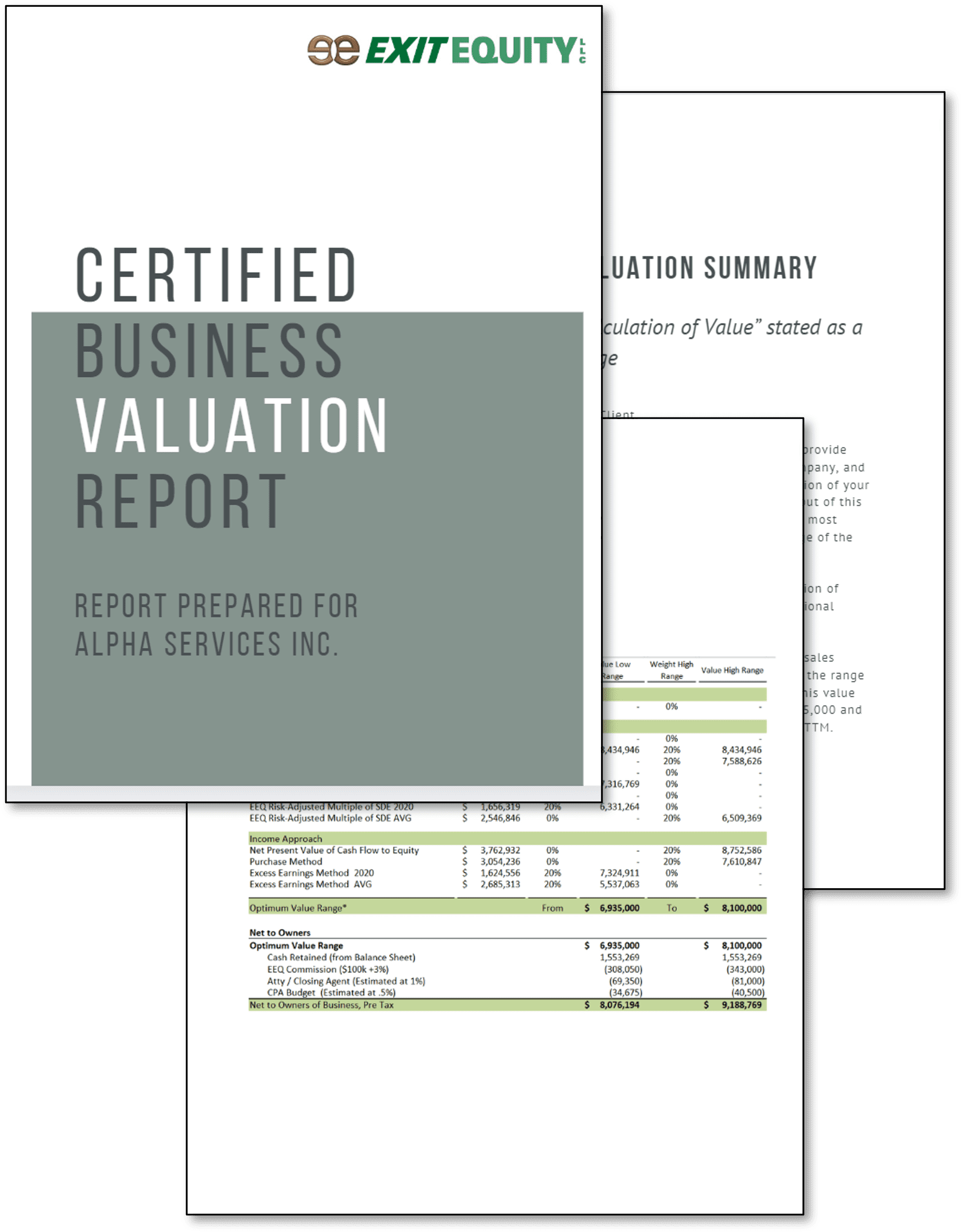 Valuation Report - NPV, Comparables, and More