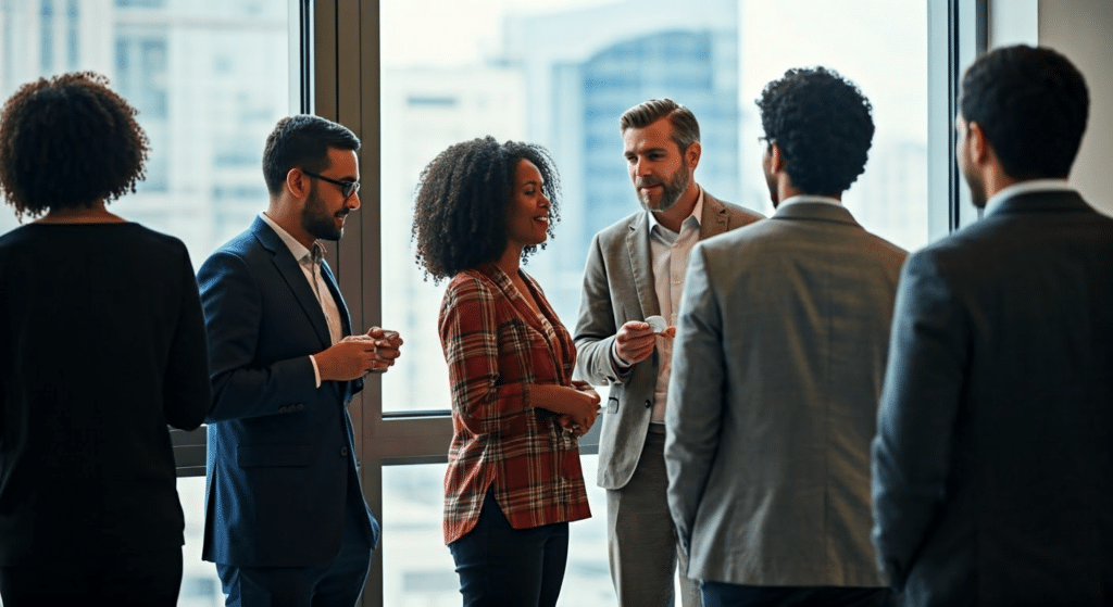 Portland Business owners in a office together 